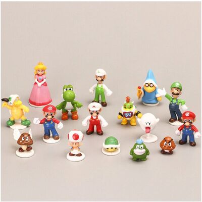 VEISHET - Super Mario Party Figures - 16pcs - PVC - Figures VEISHET - Super Mario Party Figures - 16pcs - PVC - Figures