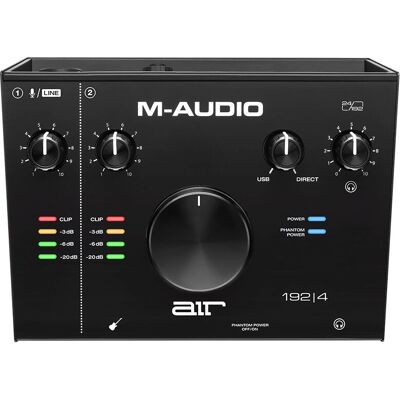 Interface audio M-Audio Air 192|4 - 24-bit/192kHz, USB-C, 2 Entrées - Publicité Interface audio M-Audio Air 192|4 - 24-bit/192kHz, USB-C, 2 Entrées - Publicité
