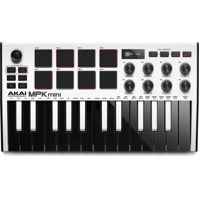 Akai MPK Mini MK3 MIDI Toetsenbord - Zwart, Wit, Grijs Akai MPK Mini MK3 MIDI Toetsenbord - Zwart, Wit, Grijs