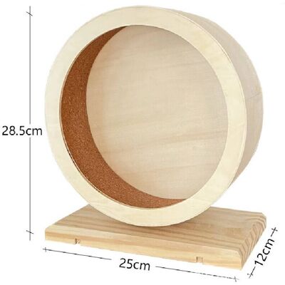 VEISHET - L - Wooden - Silent - Pet Exercise Wheel VEISHET - L - Wooden - Silent - Pet Exercise Wheel