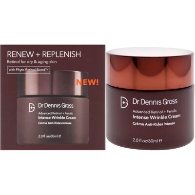 Dr Dennis Gross Skincare Crème Anti-Rides Intense au Retinol + Ferulique (60ml) - Publicité Dr Dennis Gross Skincare Crème Anti-Rides Intense au Retinol + Ferulique (60ml) - Publicité