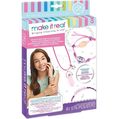Teddy Toys Make It Real Smykkesett - Positive Gems - Kreativt Barnesett Teddy Toys Make It Real Smykkesett - Positive Gems - Kreativt Barnesett