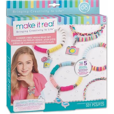 Make it Real Summer Vibes Heishi Bead Set - Jewelry Kit Make it Real Summer Vibes Heishi Bead Set - Jewelry Kit