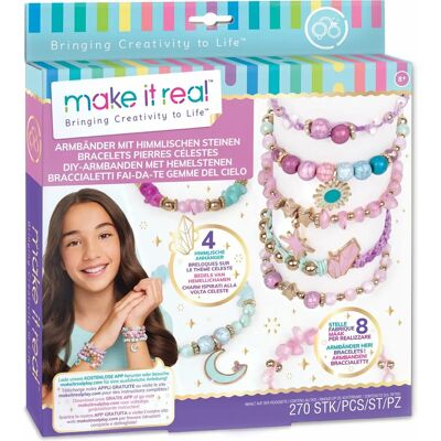 Make It Real Kit de Bracelets Célestes - Jouet d'art et d'artisanat Make It Real Kit de Bracelets Célestes - Jouet d'art et d'artisanat