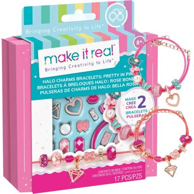 Make It Real Halo Charms Armbänder - Pretty In Pink - Bastelset Make It Real Halo Charms Armbänder - Pretty In Pink - Bastelset