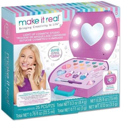 Make It Real Light Up Cosmetic Studio - Kids Makeup Kit Make It Real Light Up Cosmetic Studio - Kids Makeup Kit