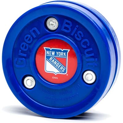 NHL New York Rangers Modrý Zelený Biscuit - Hokejový Puk NHL New York Rangers Modrý Zelený Biscuit - Hokejový Puk
