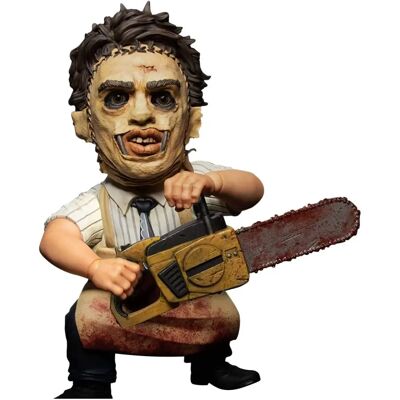 Figurine Leatherface 1974 MEZCO - Massacre de Texas - Publicité Figurine Leatherface 1974 MEZCO - Massacre de Texas - Publicité