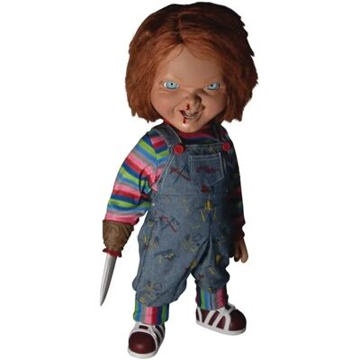 Mezco Child's Play 2 Chucky Puppe 38cm Sprechend bedrohlich Mezco Child's Play 2 Chucky Puppe 38cm Sprechend bedrohlich