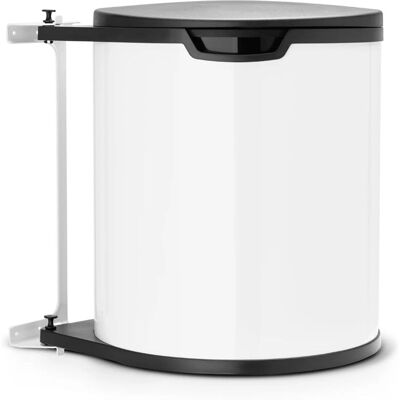 Lixeira embutida Brabantia - 15 L Branca Lixeira embutida Brabantia - 15 L Branca