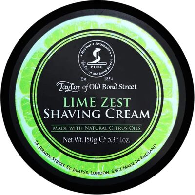 Taylor of Old Bond Street Lime Zest Barberkrem Skål (150 g) Taylor of Old Bond Street Lime Zest Barberkrem Skål (150 g)