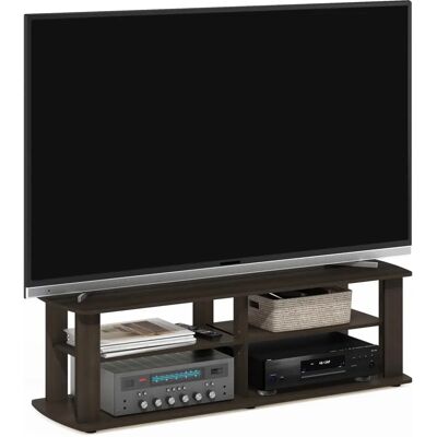 Furinno Nelly Unterhaltungszentrum TV-Ständer - Dunkelbraun Furinno Nelly Unterhaltungszentrum TV-Ständer - Dunkelbraun