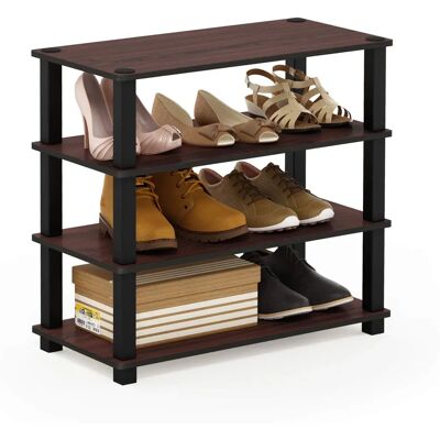 Furinno Turn-S-Tube Rangement à Chaussures 4 Niveaux - Rangement à Chaussures Furinno Turn-S-Tube Rangement à Chaussures 4 Niveaux - Rangement à Chaussures