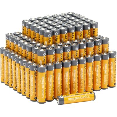 Piles AAA Amazon Basics - Pack de 100 Piles AAA Amazon Basics - Pack de 100