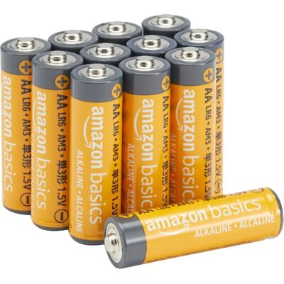 Piles AA AmazonBasics - Pack de 12 - Performance fiable Piles AA AmazonBasics - Pack de 12 - Performance fiable
