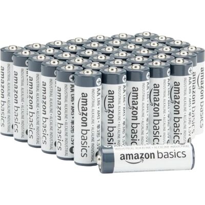 Amazon Basics AA Batteries - 5-Year Shelf Life - 40-Pack Amazon Basics AA Batteries - 5-Year Shelf Life - 40-Pack