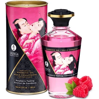 Olio Riscaldante Lampone Shunga - Massaggi e Intimità - 100ml Olio Riscaldante Lampone Shunga - Massaggi e Intimità - 100ml