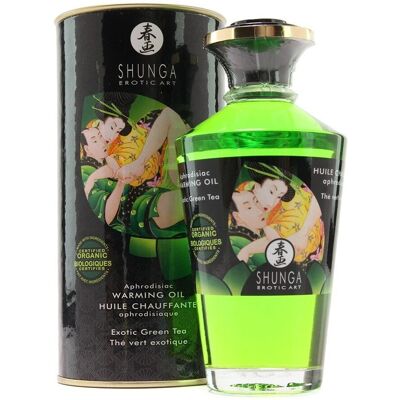 Aceite de Masaje Caliente de Té Verde Orgánico Shunga - Sensual y Orgánico Aceite de Masaje Caliente de Té Verde Orgánico Shunga - Sensual y Orgánico