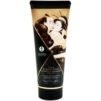 Crème de massage Kissable de Shunga (200 ml) - Chocolat Enivrant - Publicité Crème de massage Kissable de Shunga (200 ml) - Chocolat Enivrant - Publicité