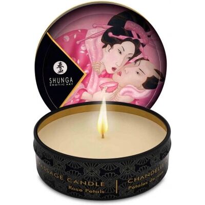 Shunga Weiße Rosenblüten Massagekerze - Massagekerze Shunga Weiße Rosenblüten Massagekerze - Massagekerze