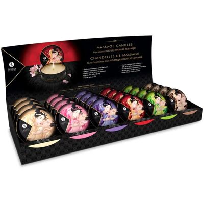Set de Bougies de Massage Shunga - 24 pcs, 30ml - Bougie de Massage Set de Bougies de Massage Shunga - 24 pcs, 30ml - Bougie de Massage