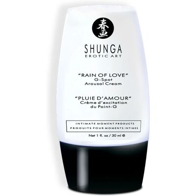 Shunga Rain of Love G-punkt Opphissingskrem - Glidemiddel & Stimulator Shunga Rain of Love G-punkt Opphissingskrem - Glidemiddel & Stimulator