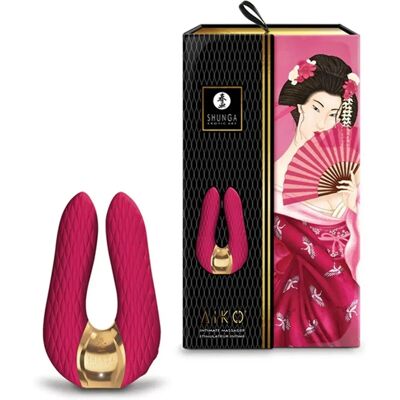 Shunga Aiko Frambuesa - Estimulador Clitoriano, 11 cm, Impermeable, Silicona Suave Shunga Aiko Frambuesa - Estimulador Clitoriano, 11 cm, Impermeable, Silicona Suave