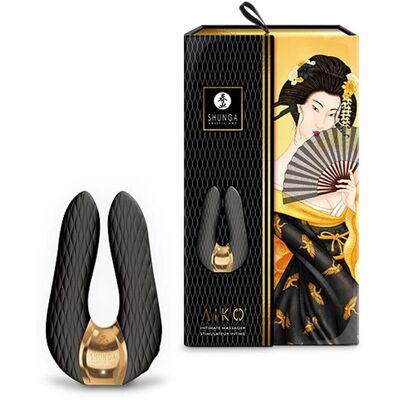 Shunga Aiko - Vibrador doble recargable e impermeable con 10 modos Shunga Aiko - Vibrador doble recargable e impermeable con 10 modos