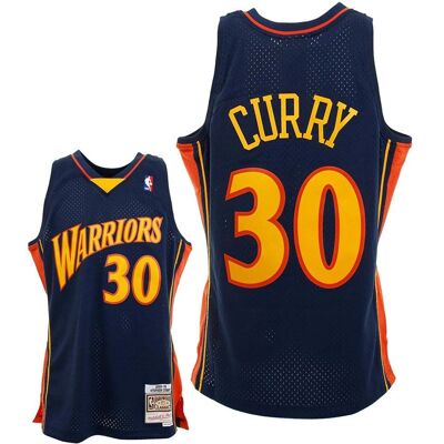 Mitchell & Ness NBA Golden State Warriors Steph Curry 0910 Swingman SMJYGS18170GSWNAVY09SCU - Koszulka Mitchell & Ness NBA Golden State Warriors Steph Curry 0910 Swingman SMJYGS18170GSWNAVY09SCU - Koszulka
