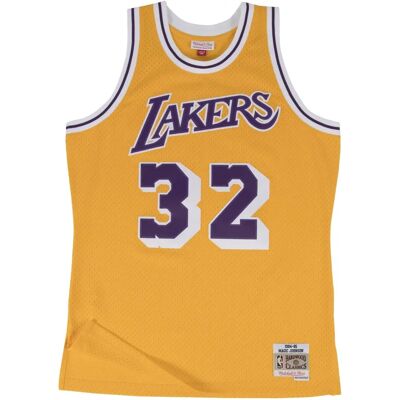 Mitchell & Ness Magic Johnson Lakers Żółta Koszulka Mitchell & Ness Magic Johnson Lakers Żółta Koszulka