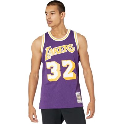 Mitchell & Ness Magic Johnson Los Angeles Lakers Fioletowa koszulka Swingman Mitchell & Ness Magic Johnson Los Angeles Lakers Fioletowa koszulka Swingman