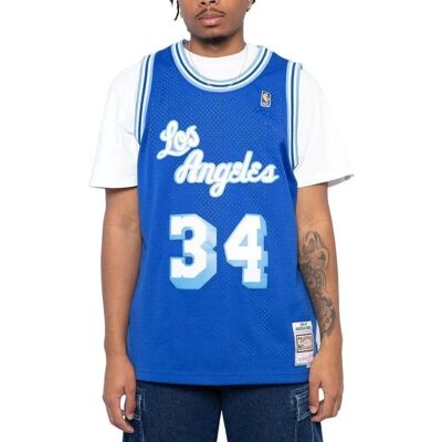 Mitchell & Ness Mitchell & Ness Blau/Weiß Ärmelloses T-Shirt - T-Shirt Mitchell & Ness Mitchell & Ness Blau/Weiß Ärmelloses T-Shirt - T-Shirt