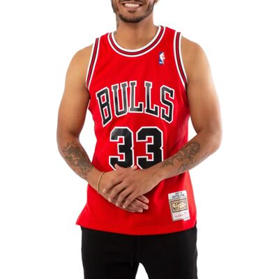 Mitchell & Ness Scottie Pippen Crimson Red - Basketball Shirt Mitchell & Ness Scottie Pippen Crimson Red - Basketball Shirt