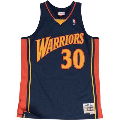 Mitchell & Ness Steph Curry Warriors Niebieski T-shirt - Koszykówka Mitchell & Ness Steph Curry Warriors Niebieski T-shirt - Koszykówka