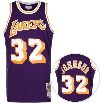 Mitchell & Ness Los Angeles Lakers Magic Johnson 1984-85 Fioletowa koszulka Swingman Mitchell & Ness Los Angeles Lakers Magic Johnson 1984-85 Fioletowa koszulka Swingman