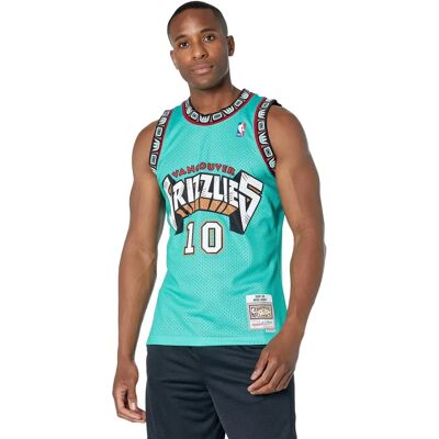 Maillot Swingman Vancouver Grizzlies Mitchell & Ness - Mike Bibby - Vert - Taille S - Publicité Maillot Swingman Vancouver Grizzlies Mitchell & Ness - Mike Bibby - Vert - Taille S - Publicité