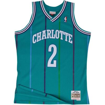Mitchell & Ness Larry Johnson 1992-93 Maillot NBA Swingman - Charlotte Hornets - Publicité Mitchell & Ness Larry Johnson 1992-93 Maillot NBA Swingman - Charlotte Hornets - Publicité