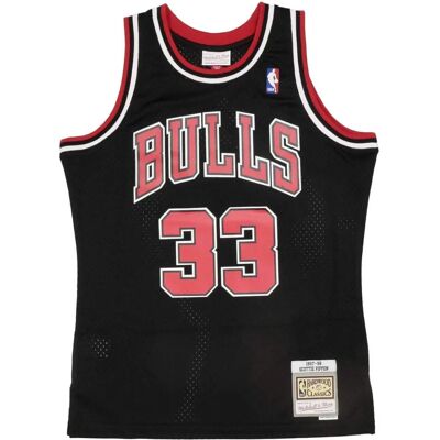 Mitchell & Ness Scottie Pippen Schwarz Jersey - NBA Hardwood Classics Mitchell & Ness Scottie Pippen Schwarz Jersey - NBA Hardwood Classics
