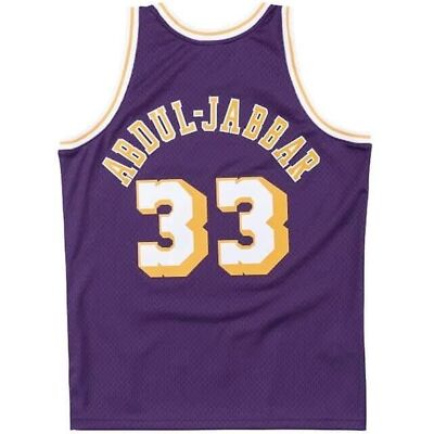 Mitchell & Ness Kareem Abdul-Jabbar 1983-84 Paarse Mesh Jersey - Jersey Mitchell & Ness Kareem Abdul-Jabbar 1983-84 Paarse Mesh Jersey - Jersey