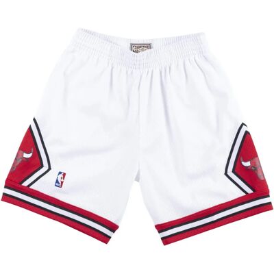 Mitchell & Ness Shorts Swingman NBA 2.0 Bulls Blanc L - Short de basketball - Publicité Mitchell & Ness Shorts Swingman NBA 2.0 Bulls Blanc L - Short de basketball - Publicité