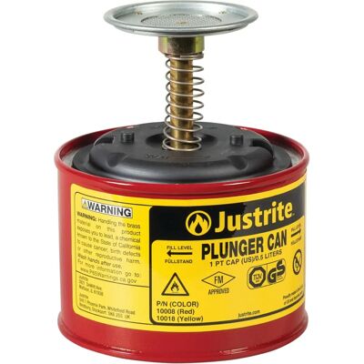 Bidon de Sécurité Justrite 0,5L Acier Rouge - Liquides Inflammables - Publicité Bidon de Sécurité Justrite 0,5L Acier Rouge - Liquides Inflammables - Publicité