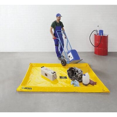 Justrite Recipiente de coleta universal - Flexível, 102 mm, 38L Justrite Recipiente de coleta universal - Flexível, 102 mm, 38L