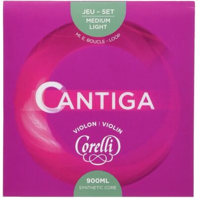 Corelli - Juego de cuerdas para violín Cantiga con lazo E - Cuerdas de violín Corelli - Juego de cuerdas para violín Cantiga con lazo E - Cuerdas de violín