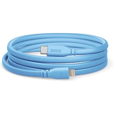 Rode SC19-B USB-Cable - 1.5m, blue, USB C male / Lightning male - USB-Cable Rode SC19-B USB-Cable - 1.5m, blue, USB C male / Lightning male - USB-Cable