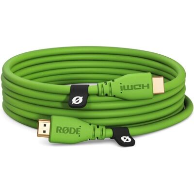 RØDE HDMI-3 Green - Videokabel - 3m - HDMI - Produkttyp RØDE HDMI-3 Green - Videokabel - 3m - HDMI - Produkttyp