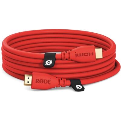 Røde HDMI-Kabel 3m Rot - Videoschnur Røde HDMI-Kabel 3m Rot - Videoschnur