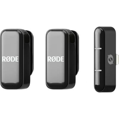 Rode Wireless Micro Langaton mikrofoni järjestelmä Lightning - Musta Rode Wireless Micro Langaton mikrofoni järjestelmä Lightning - Musta