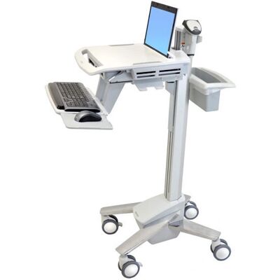 Chariot ordinateur portable blanc Ergotron - Réglable en hauteur, Supporte jusqu'à 17,3" - Publicité Chariot ordinateur portable blanc Ergotron - Réglable en hauteur, Supporte jusqu'à 17,3" - Publicité