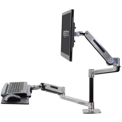 Ergotron Workfit-Lx Polished Gray - Sit-Stand Desk Converter Ergotron Workfit-Lx Polished Gray - Sit-Stand Desk Converter