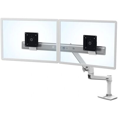Ergotron LX Serie Dubbla Skärmmonteringsarm Vit Ergotron LX Serie Dubbla Skärmmonteringsarm Vit